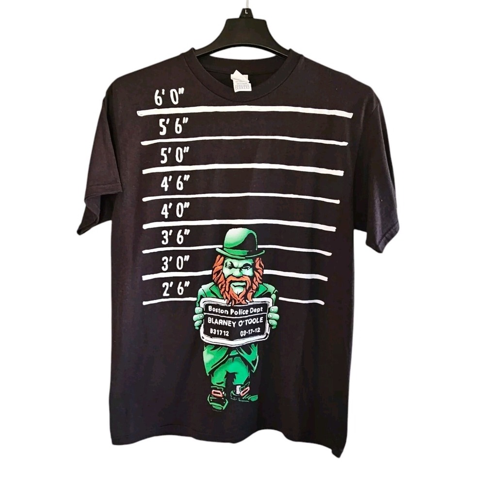 VTG Boston Police‎ Dept Blarney O'Toole Leprechaun Arrest Delta Tee Irish Large